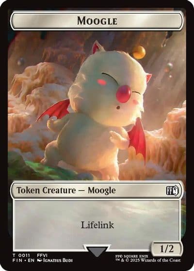 Moogle 0011 Treasure 0023 Double Sided Token FINAL FANTASY Magic card
