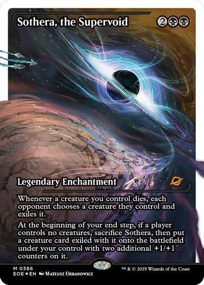 Sothera the Supervoid Showcase Fracture Foil Edge of Eternities Magic card