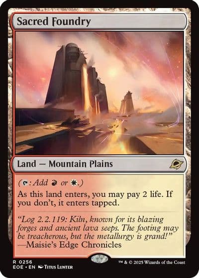 Sacred Foundry Edge of Eternities Magic card