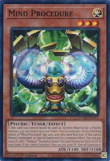 Mind Procedure Duelist's Advance Yu-Gi-Oh! card