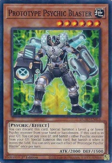 Prototype Psychic Blaster Duelist's Advance Yu-Gi-Oh! card