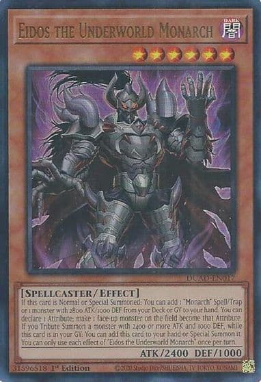Eidos the Underworld Monarch Duelist's Advance Yu-Gi-Oh! card