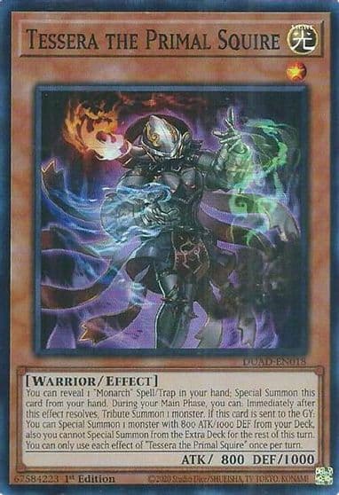 Tessera the Primal Squire Duelist's Advance Yu-Gi-Oh! card