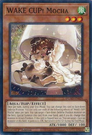 WAKE CUP Mocha Duelist's Advance Yu-Gi-Oh! card