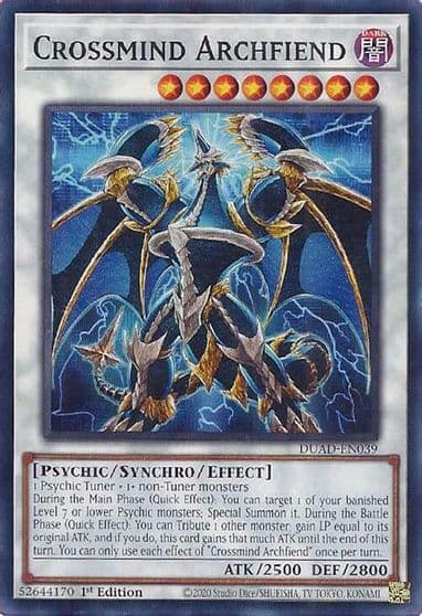 Crossmind Archfiend Duelist's Advance Yu-Gi-Oh! card