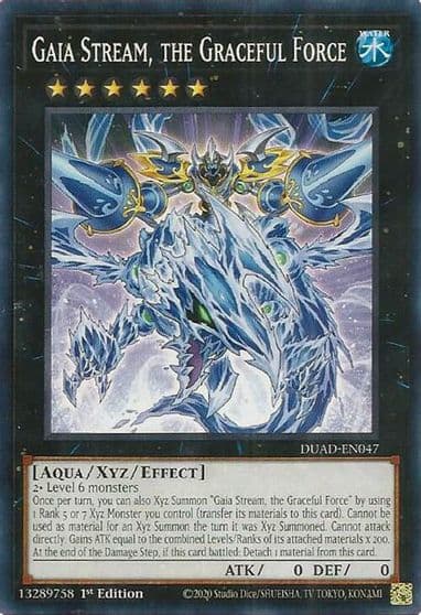 Gaia Stream the Graceful Force Duelist's Advance Yu-Gi-Oh! card