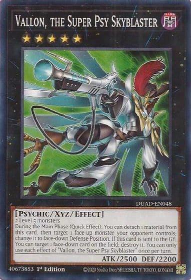 Vallon the Super Psy Skyblaster Duelist's Advance Yu-Gi-Oh! card
