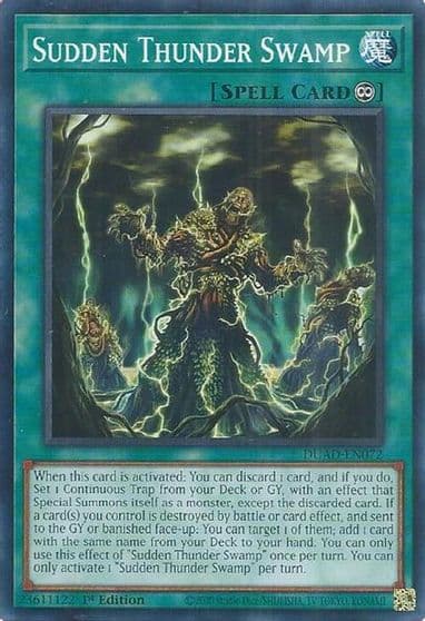 Sudden Thunder Swamp Duelist's Advance Yu-Gi-Oh! card