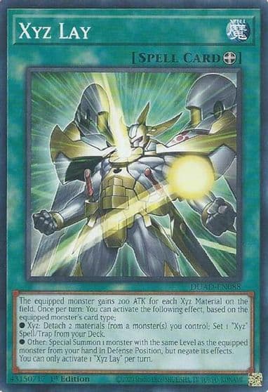 Xyz Lay Duelist's Advance Yu-Gi-Oh! card