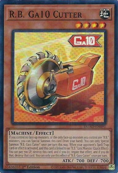 RB Ga10 Cutter Duelist's Advance Yu-Gi-Oh! card