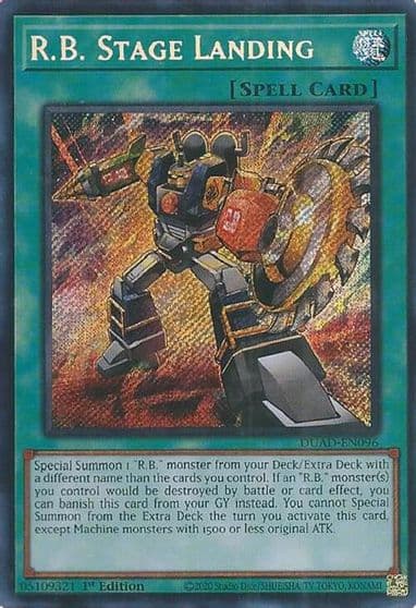 RB Stage Landing Duelist's Advance Yu-Gi-Oh! card