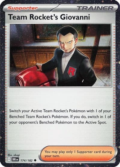 Team Rocket's Giovanni (Cosmos Holo) Miscellaneous Cards & Products Pokemon card