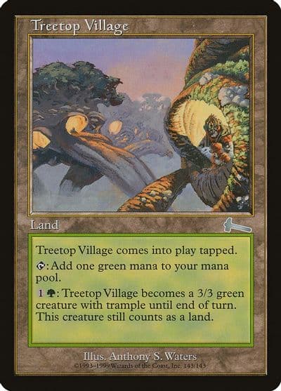 Treetop Village Urza's Legacy Magic card
