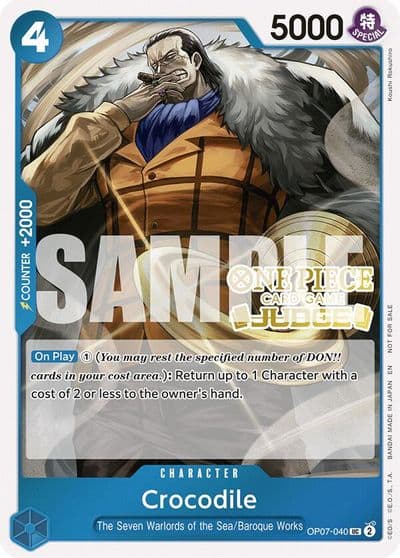 Crocodile Judge Pack Vol 6 One Piece Promotion Cards One Piece card