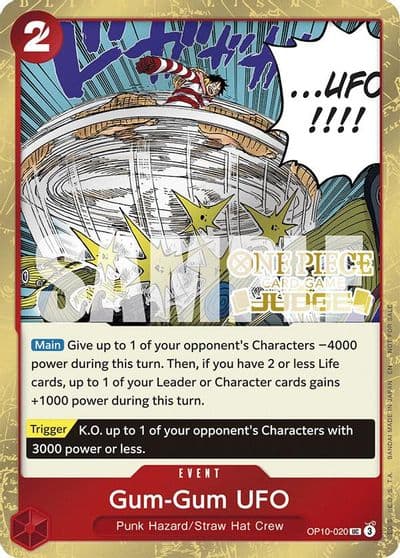 Gum Gum UFO Judge Pack Vol 6 One Piece Promotion Cards One Piece card