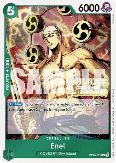 Enel Judge Pack Vol 6 One Piece Promotion Cards One Piece card
