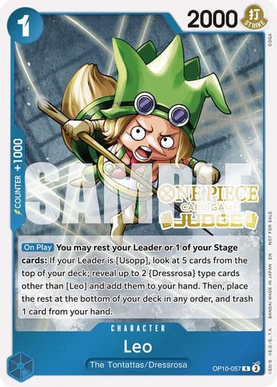 Leo Judge Pack Vol 6 One Piece Promotion Cards One Piece card