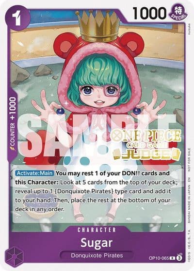 Sugar Judge Pack Vol 6 One Piece Promotion Cards One Piece card