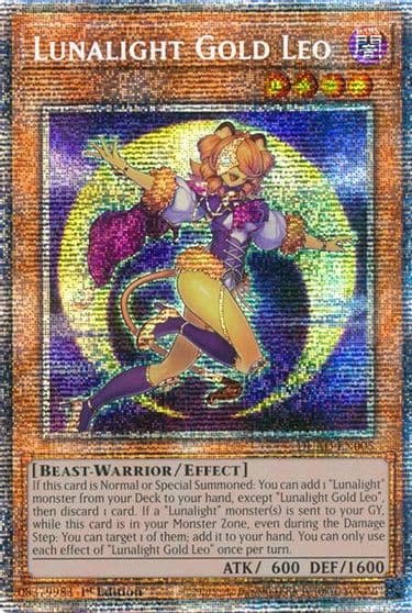 Lunalight Gold Leo Starlight Rare Duelist's Advance Yu-Gi-Oh! card