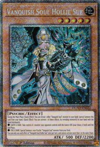 Vanquish Soul Hollie Sue Starlight Rare Duelist's Advance Yu-Gi-Oh! card
