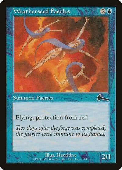 Weatherseed Faeries Urza's Legacy Magic card