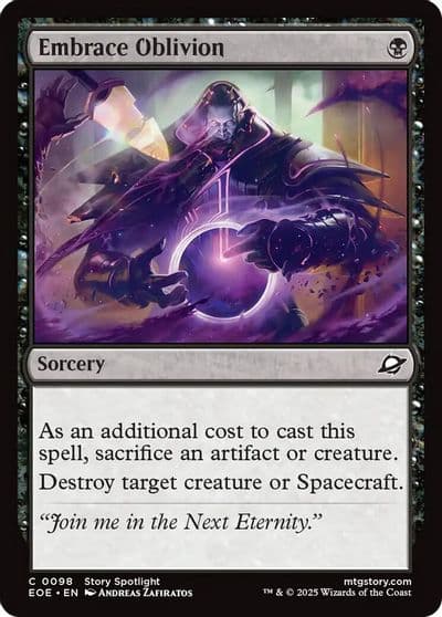 Embrace Oblivion Edge of Eternities Magic card