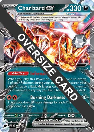 Charizard ex -196 Jumbo Cards Pokemon card
