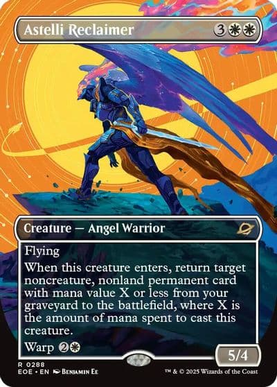 Astelli Reclaimer Borderless Edge of Eternities Magic card