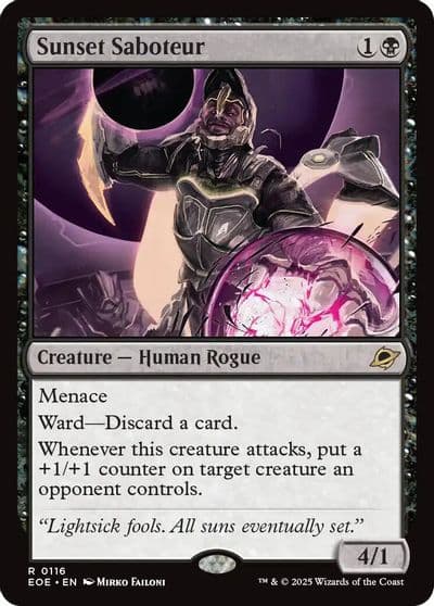Sunset Saboteur Edge of Eternities Magic card