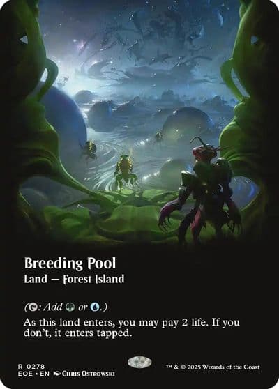 Breeding Pool Borderless Edge of Eternities Magic card