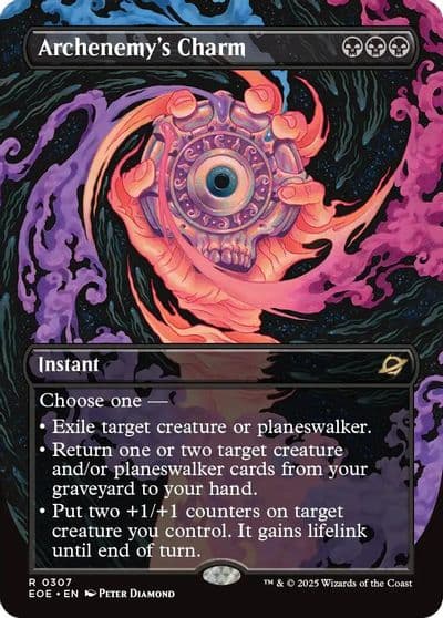 Archenemys Charm Borderless Edge of Eternities Magic card