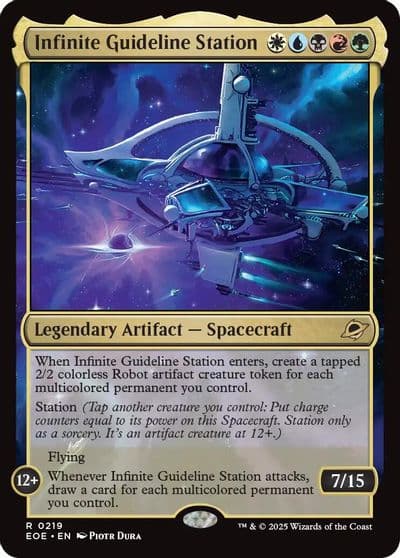 Infinite Guideline Station Edge of Eternities Magic card