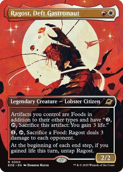Ragost Deft Gastronaut Borderless Edge of Eternities Magic card