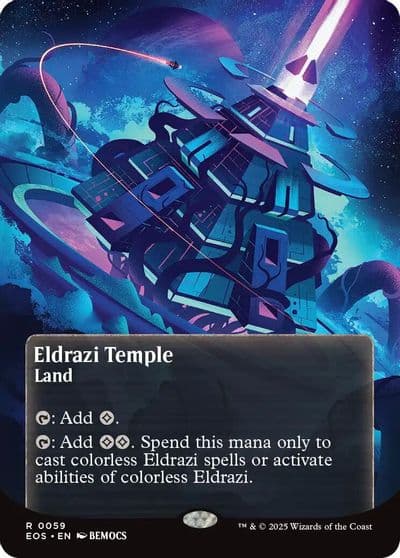 Eldrazi Temple 0059 Borderless Edge of Eternities: Stellar Sights Magic card