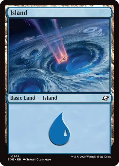 Island 0269 Edge of Eternities Magic card