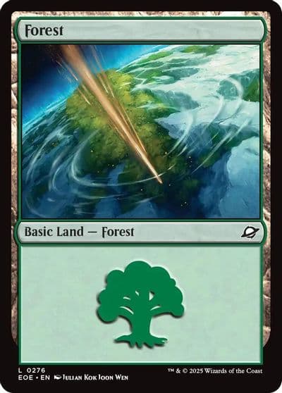 Forest 0276 Edge of Eternities Magic card