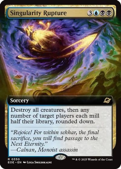 Singularity Rupture Extended Art Edge of Eternities Magic card