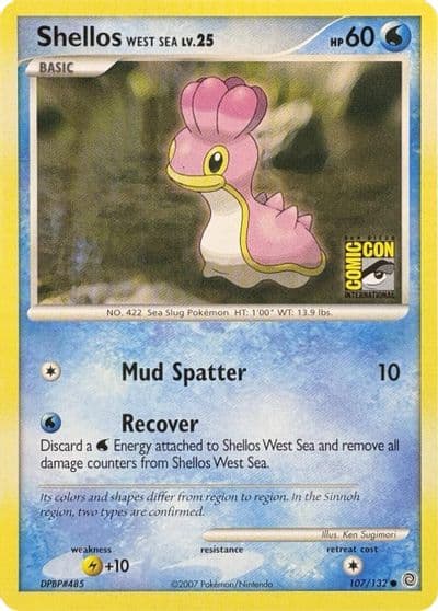 Shellos West Sea (SDCC 2007) Miscellaneous Cards & Products Pokemon card