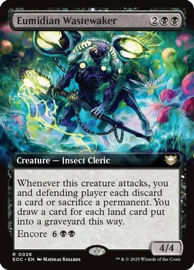 Eumidian Wastewaker Extended Art Commander: Edge of Eternities Magic card