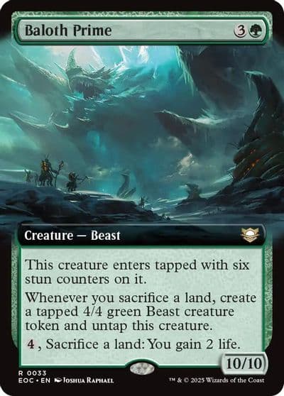 Baloth Prime Extended Art Commander: Edge of Eternities Magic card