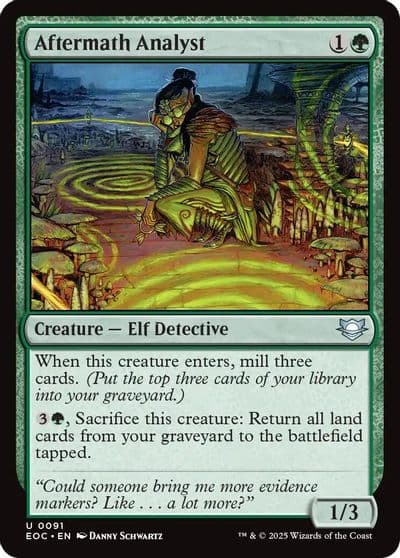 Aftermath Analyst Commander: Edge of Eternities Magic card