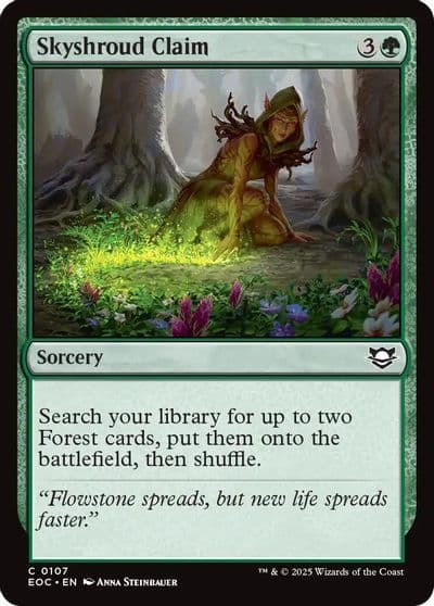 Skyshroud Claim Commander: Edge of Eternities Magic card