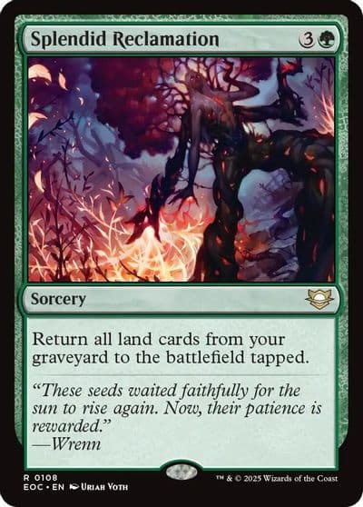 Splendid Reclamation Commander: Edge of Eternities Magic card