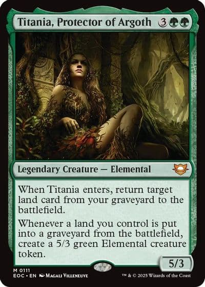 Titania Protector of Argoth Commander: Edge of Eternities Magic card