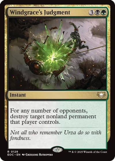 Windgraces Judgment Commander: Edge of Eternities Magic card