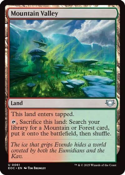 Mountain Valley Commander: Edge of Eternities Magic card