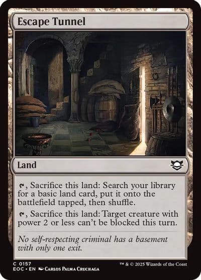 Escape Tunnel Commander: Edge of Eternities Magic card