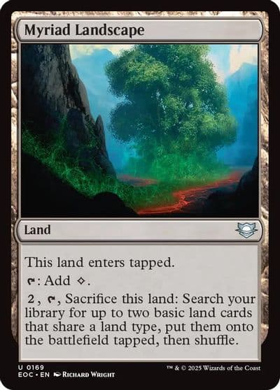 Myriad Landscape Commander: Edge of Eternities Magic card