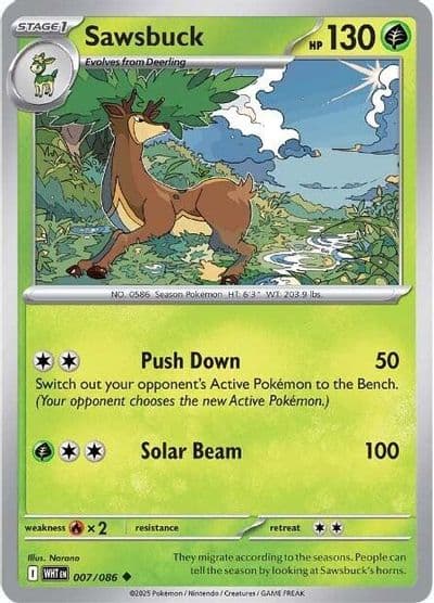 Sawsbuck SV: White Flare Pokemon card