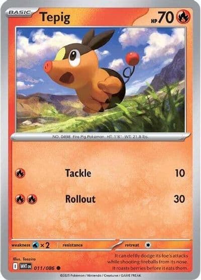 Tepig SV: White Flare Pokemon card